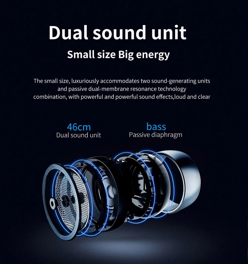 Bluetooth-Lautsprecher TG116c TWS Drahtlos Leistungsstarker Tragbarer Outdoor-Lautsprecher Wasserdichter Subwoofer 3D-Stereo-Sound Freisprechfunktion