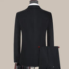S-7XL Anzug Neu (Sakko + Weste + Hose) Koreanische Version der Slim-Fit-Arbeitskleidung Mode Business Herren Freizeit Hochzeits Gentleman-Anzug