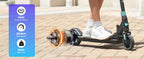 RCB R15 Elektroroller für Kinder 8-16 Jahre, 8 kg, faltbar, doppeltes Bremssystem, maximale Reichweite 16 km