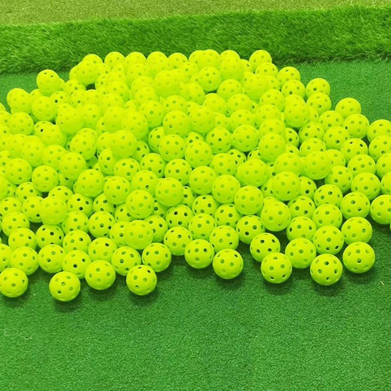 〔E〕10pcs Indoor golf ball golf practice balls golf light ball have hole Golf Traini〔Winter5〕
