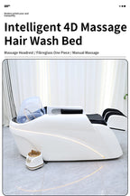 Salon Head Spa Shampoo Massagebett Kunstleder Kopftherapiebett Automatisches Massage-Shampoo-Stuhl Haar-Spa-Ausrüstung Langlebig