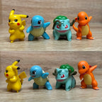 Pokémon Actionfigur Pikachu Spielzeug Glumanda Schiggy Bisasam Taschenmonster Kleine Figur Kindergeschenk