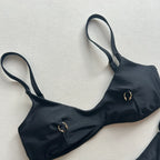 Push-up Bikinis 2025 Sexy Damen Badeanzug Bademode Weibliches Bikini-Set Schwarz Biquini Badeanzug Tanga Schwimmanzüge Strandmode