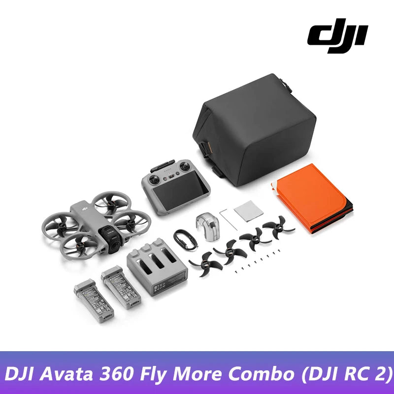 DJI Avata 360 Drone 1-Inch Sensor 8K HDR Panoramic Drone 4K Single Lens Mode 20km Range 4G Enhanced Transmission FPV Quadcopter Avata 360 Brand New
