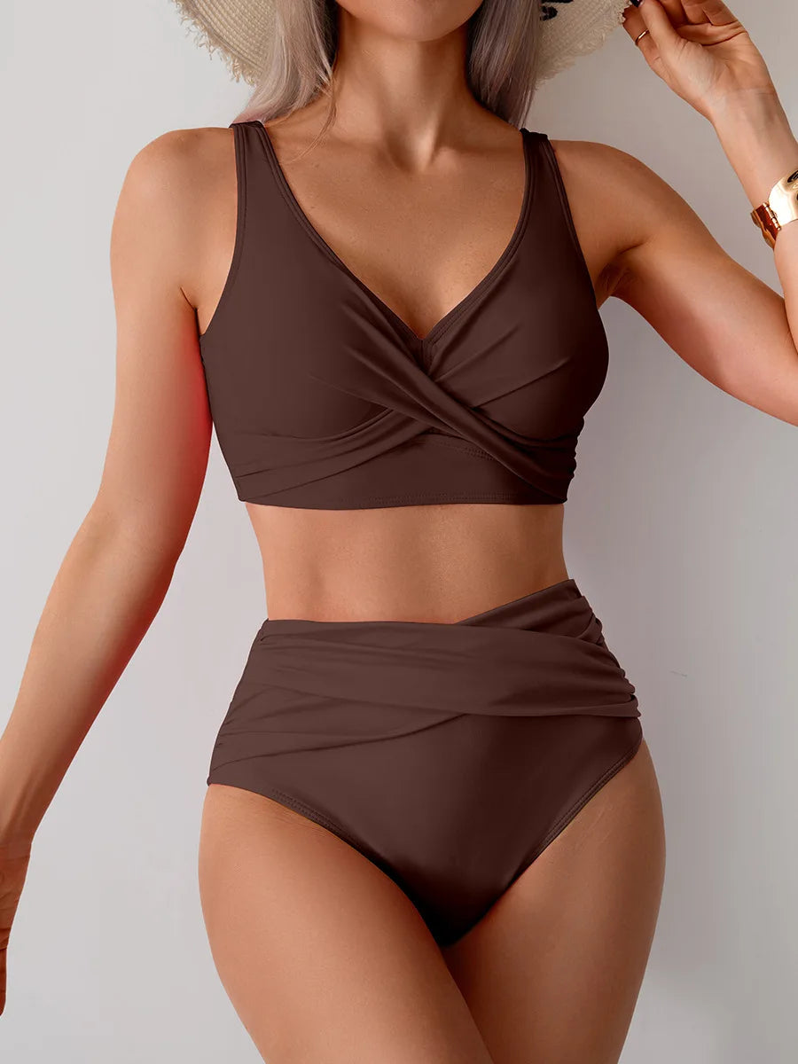 Sommer Sexy Bikinis Push Up Badeanzüge Damen Bademode für Frauen Strand Bademode Badeanzüge High Waist Bikini Set Pool Bather