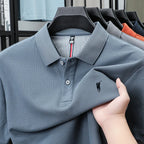 Polo-Shirt aus 100 % reiner Baumwolle, Kurzarm, High-End-Luxusmarke, Mode, Paul Pony Stickerei, Golf, Business Casual Herren T-Shirt