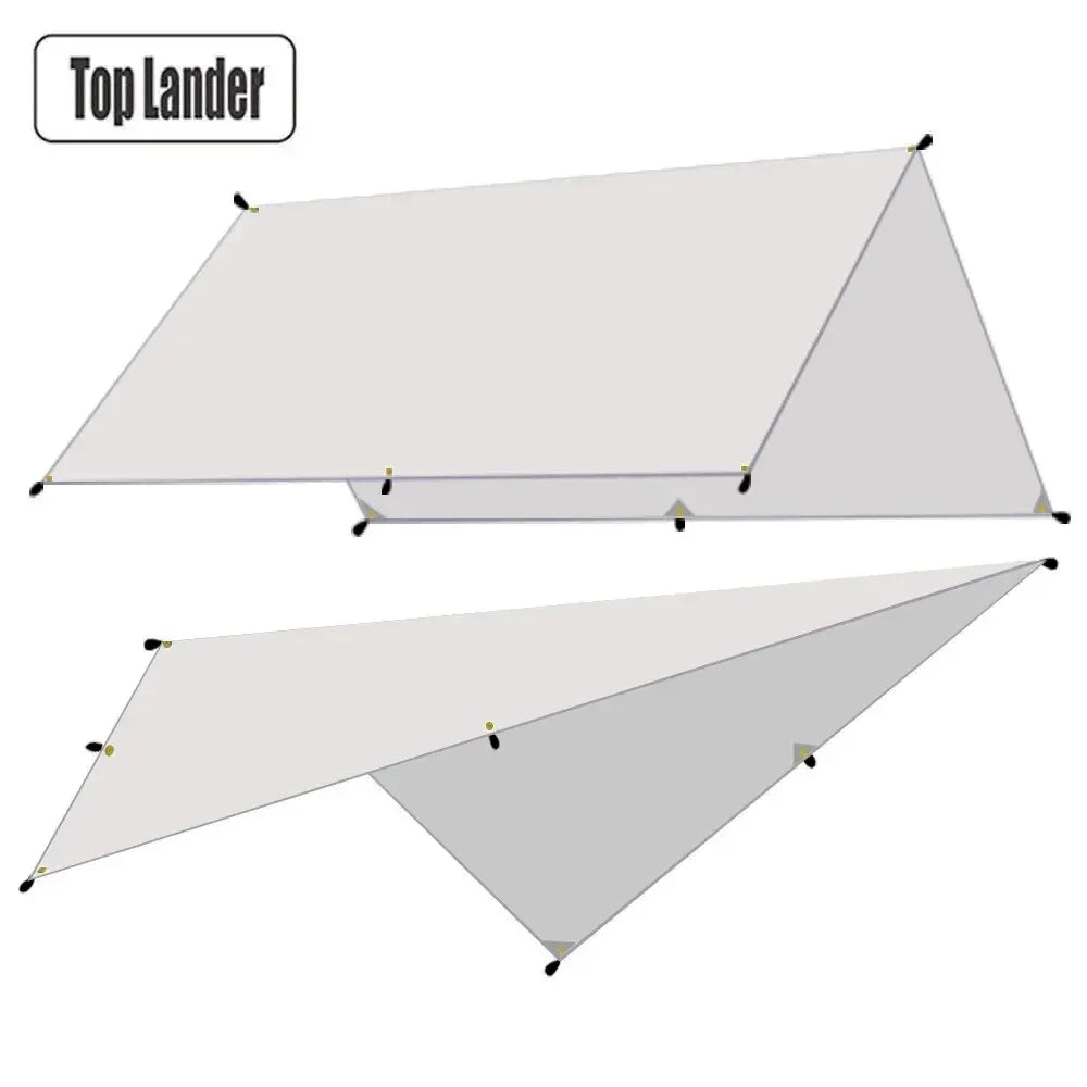 Campingplane Wasserdichtes Zelt Touristenmarkise Schatten Gartenüberdachung Strandsonnenschutz Outdoor Ultraleichter Sonnenschutz Wandern Rucksackreisen