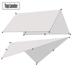 Campingplane Wasserdichtes Zelt Touristenmarkise Schatten Gartenüberdachung Strandsonnenschutz Outdoor Ultraleichter Sonnenschutz Wandern Rucksackreisen