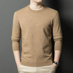 2025 Neuer Herren-Freizeitpullover Rundhals Langarm Strickpullover Rautenmuster Mode Vielseitiges Oberteil 2029