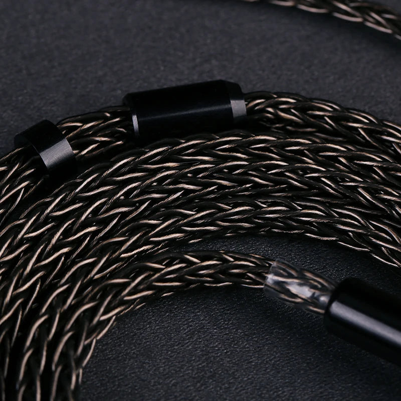OPENHEART 16-adriges Kopfhörerkabel 1 zu 2 Klinken dual 3.5/2.5/4.4mm/XLR symmetrisches Kabel für HIFIMAN DENON Ersatzkabel 2m 3m