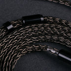 OPENHEART 16-adriges Kopfhörerkabel 1 zu 2 Klinken dual 3.5/2.5/4.4mm/XLR symmetrisches Kabel für HIFIMAN DENON Ersatzkabel 2m 3m