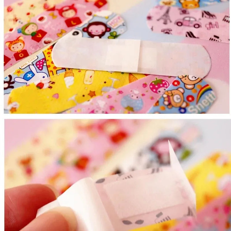 60/120/240/360/480pcs Cartoon Pattern Waterproof Hemostasis Band Aid Stickers for Kids Adhesive Bandage Wound Plaster First Aid