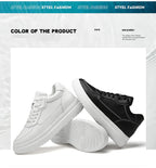 Hochwertige Herren-Sneaker, erhöhte Herrenschuhe, modische Freizeitschuhe, bequeme Leder-Sportschuhe, Höhenzunahme 6/8/10 cm