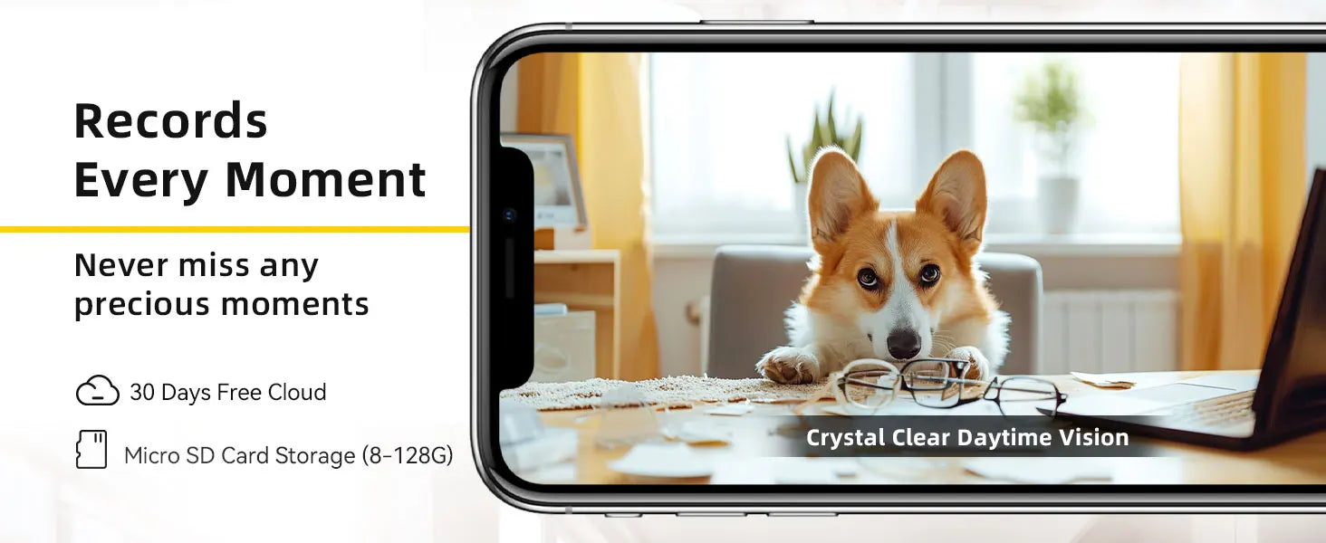 BoyKeep 3MP 5G/2.4GHz WiFi Indoor-Überwachungskamera Smart Babyphone IP-Kamera mit automatischer Verfolgung und 24/7 Videoüberwachung