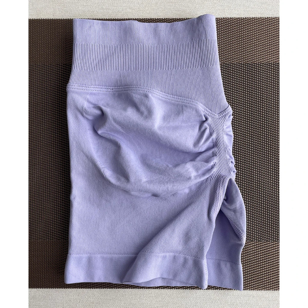 TKITK Shorts Nahtlose Yogahosen Damen Fitness Outfits Shark Bite Shorts für Fitnessstudio Laufen Radfahren Leggings