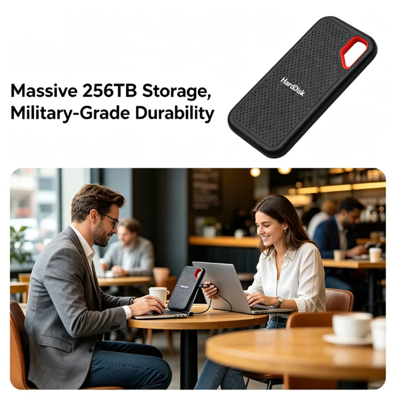 High-Speed Original SSD 2TB Portable USB3.1 Festplatte 4TB Geräuschlose Disk für Freelancer Laptop Tablet Werkbank
