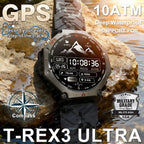 T-Rex 3 Ultra Militärische GPS-Smartwatch 10ATM Wasserdicht Kompass Höhenmesser Barometer AMOLED Herren HD Anruf Sport-Smartwatch