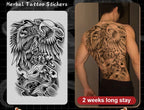 Magic Juice Tinte Wasserdichte Tattoo Aufkleber Große Größe Kräutersaft Temporäre Tattoos Männer Body Art Drache Tiger