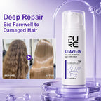 PURC Keratin Haarkur Leave-In Haarmaske Glättung Reparatur Geschädigtes Frizz Glattes Glänzendes Haar Creme Haarpflegeprodukte