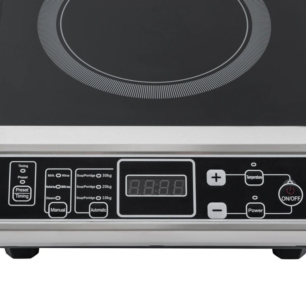 Portable Electric Induction Hob|  3500W Induction Cooktop with 8/10 Temperature Levels | Microcrystalline Glass
