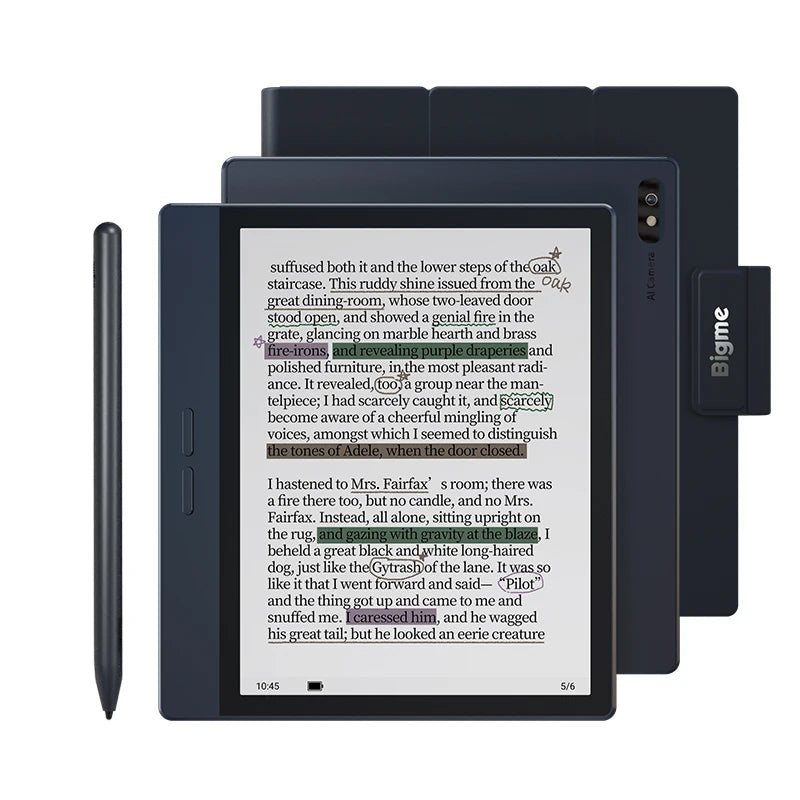 Bigme B7 E-Book-Reader, 7-Zoll-Farb-E-Ink-Bildschirm elektronisches Buch, 300 PPI, Android 14 OS, 8 GB + 128 GB, ePaper-Tablet mit 4G-Anruffunktion