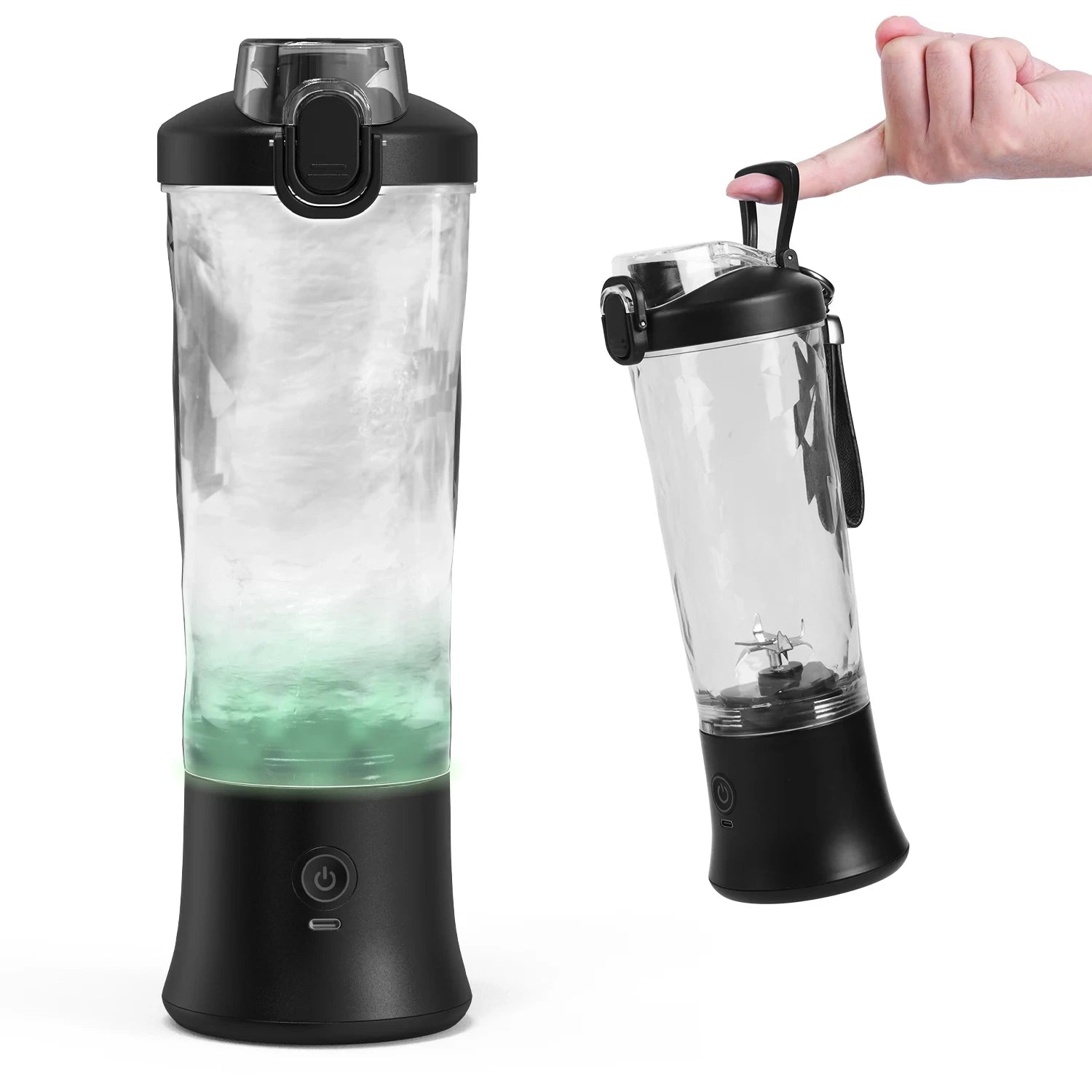 Neuer tragbarer Mixer 600ML Elektrischer Entsafter Fruchtmixer 4000mAh USB wiederaufladbarer Smoothie Mini Mixer Persönlicher Entsafter farbenfroh