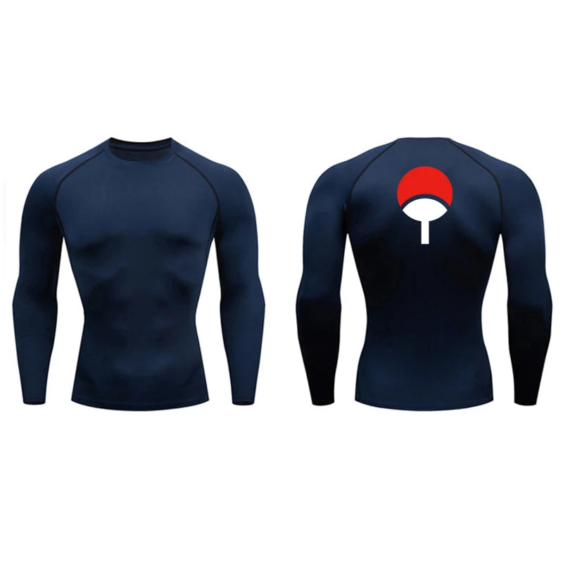 Grafische Kompressionsshirts für Herren, athletisch, schnell trocknend, Rash Guard, dehnbar, Baselayer, Unterhemden, Fitnessstudio, Workout, Lauf-T-Shirt-Oberteile