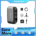 3DMakerpro Moose Lite 3D Scanner,Luxury, NIR Light Source,0.05mm Accuracy,24-bit Color Camera,10fps Frame Rate,Anti-Shake Lenses