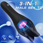 Glans Trainer für Männer Leistungsstarker vibrierender Penis G-Punkt Masturbator Weicher Fingerspitzentrainer zur Verlängerung der Ausdauer Massage Vibrator Erotikspielzeug