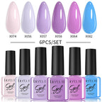 LILYCUTE Nagelgel-Politur-Set, Rosa Grün, Frühling, DIY-Nagelkunst-Design, lang anhaltend, Soak Off UV Gel, Maniküre, Malgel, Vernis-Kit