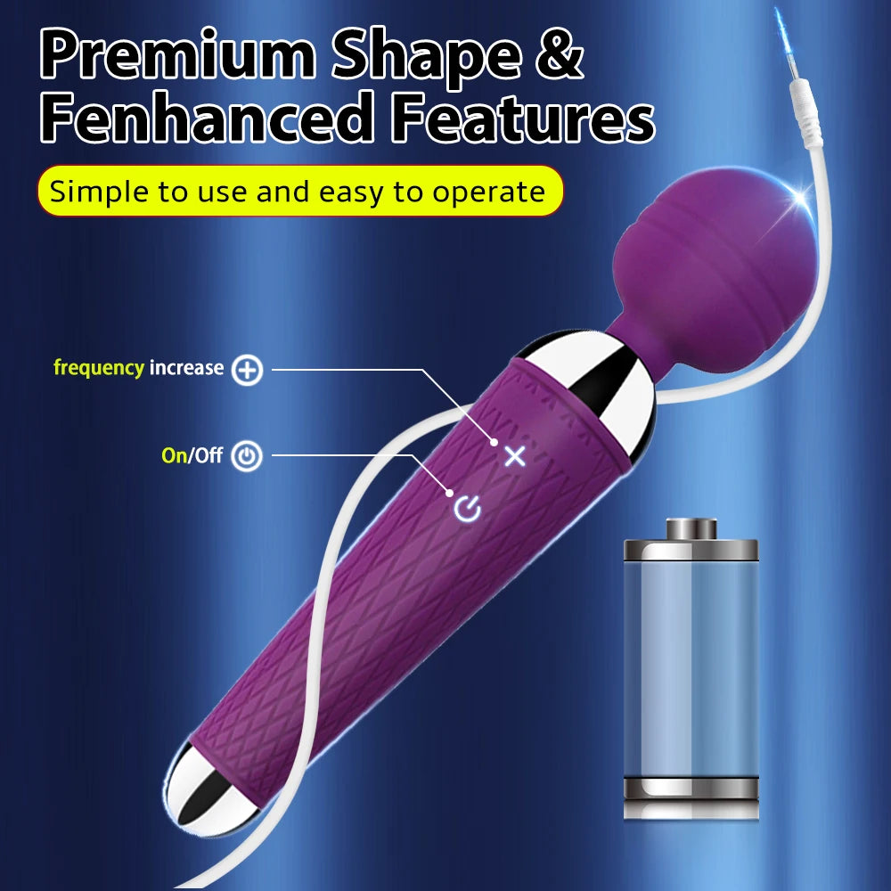 Leistungsstarke AV Vibratoren für Frauen USB-Lade Magic Wand Massagegerät Klitorisstimulator Wellness Erotik Sexspielzeug Masturbator Produkt