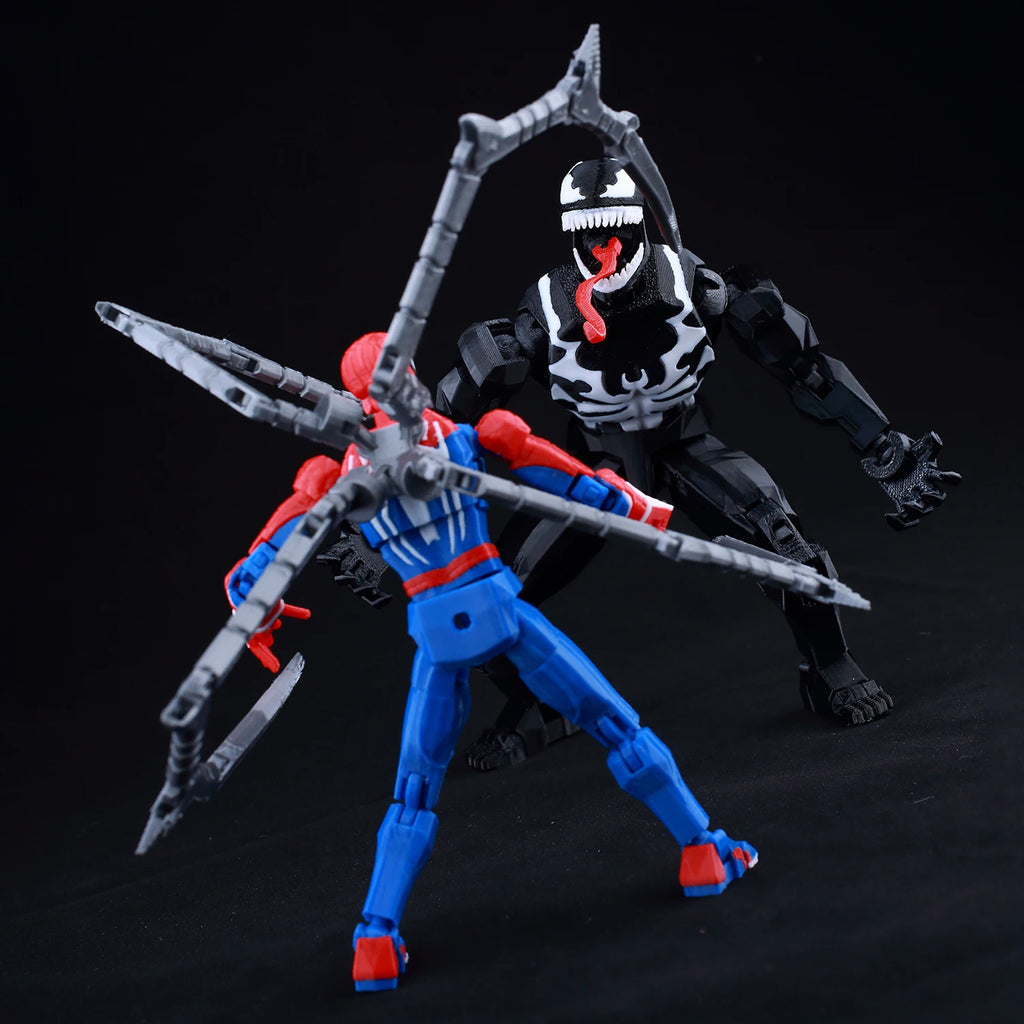 9L3D Gedruckte Deadpool Wolverine Batman Spider-Man Venom Actionfiguren Dummy13 Lucky13 T13 Anime Modell Spielzeug Sammlerstücke Geschenke