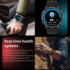 2026 Neue T-Rex3 Pro 1100mAh Akku Smartwatch GPS-Route 5ATM Wasserdicht Sport Lauf-Tracker Outdoor Kompass Militär-Smartwatch