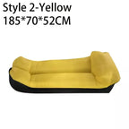 Outdoor tragbares aufblasbares Sofa Strand Faules Luftsofa Faltbarer Schlafsack Oxford-Stoff Campingmöbel 190x70cm