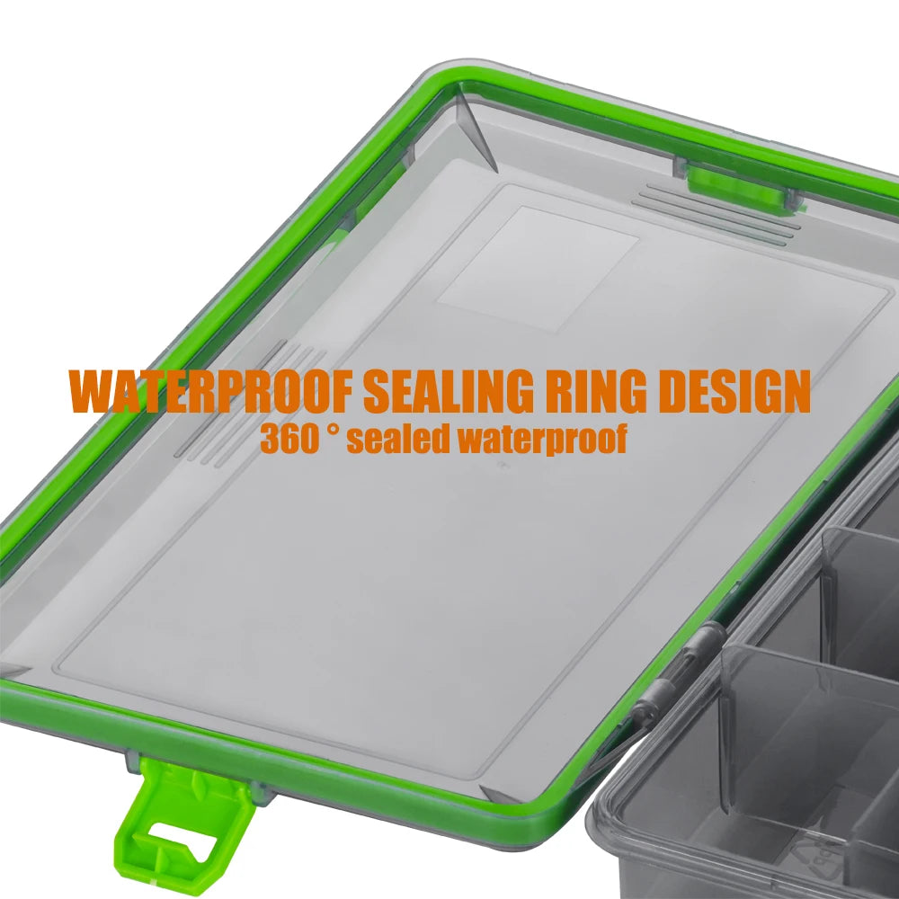 SAMOLLA Angelzubehör Wasserdichte Box Köderaufbewahrung Köderhakenboxen Köderbehälter Aufbewahrungskoffer Angelzubehör
