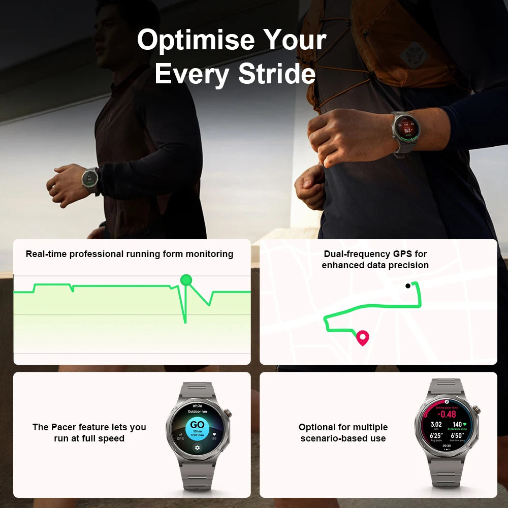 EU Version OPPO Watch X3 Smartwatch Wear OS by Google Schlaf 16 Tage Akkulaufzeit SpO2 Blutsauerstoffüberwachung IP69 Google Wallet