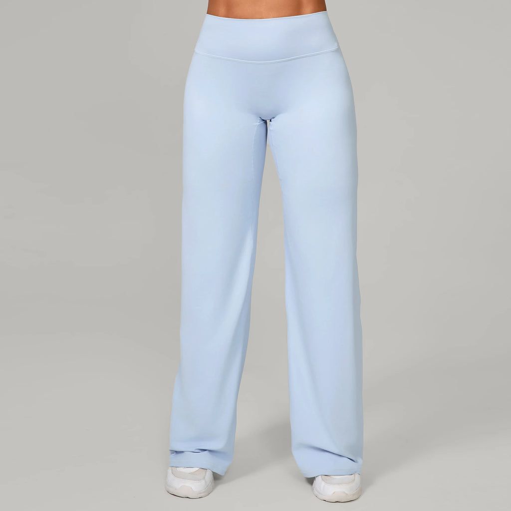 Damen gerade Yoga-Leggings weicher, dehnbarer Stoff Damen-Yogahosen GYM Schweißableitende Eigenschaften Lauf-Sport-Hosen