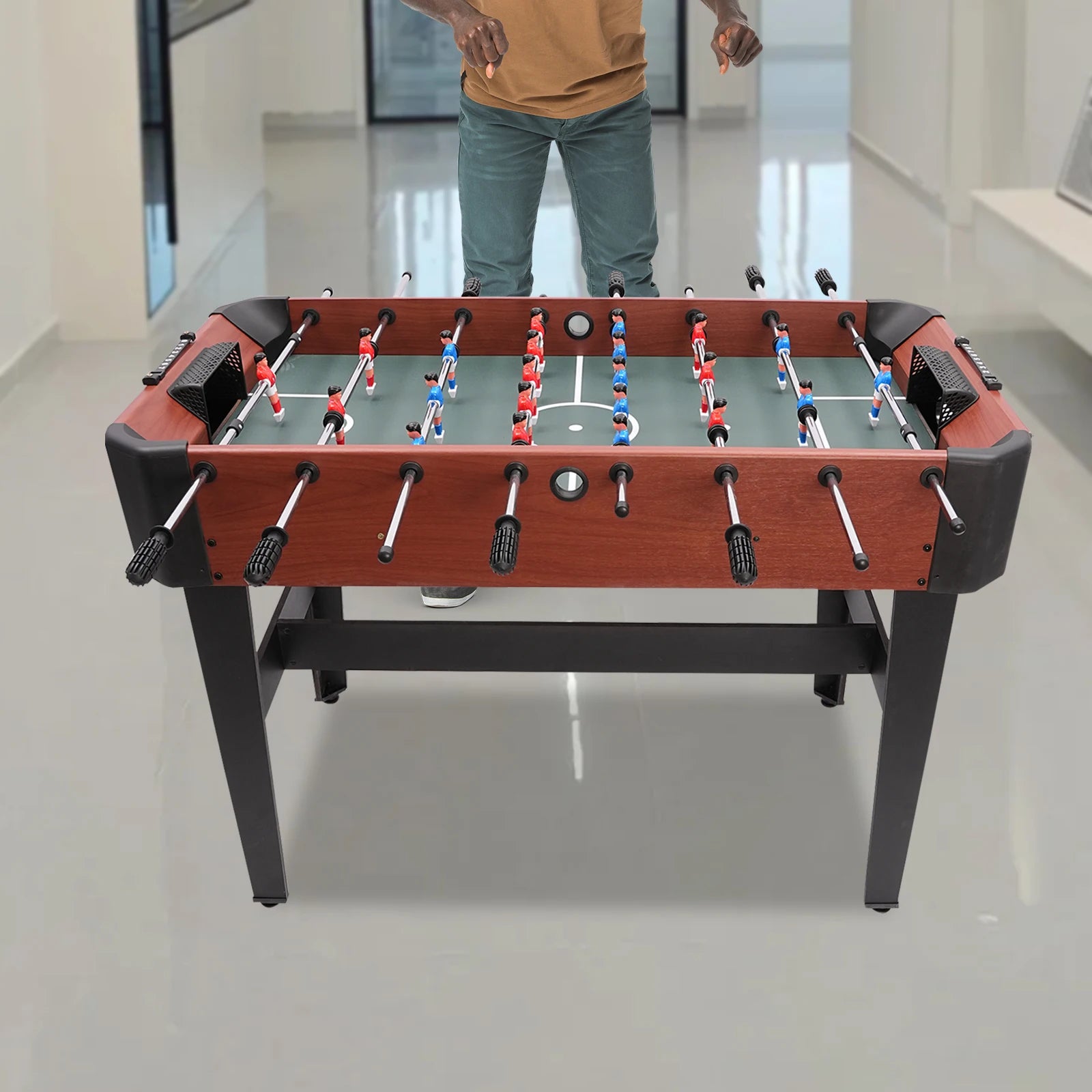 1.2-Meter Desktop Football Family Set, Football Games, Entertainment, Camping Club, Bar, Sports Enthusiasts Foosball Game Table 