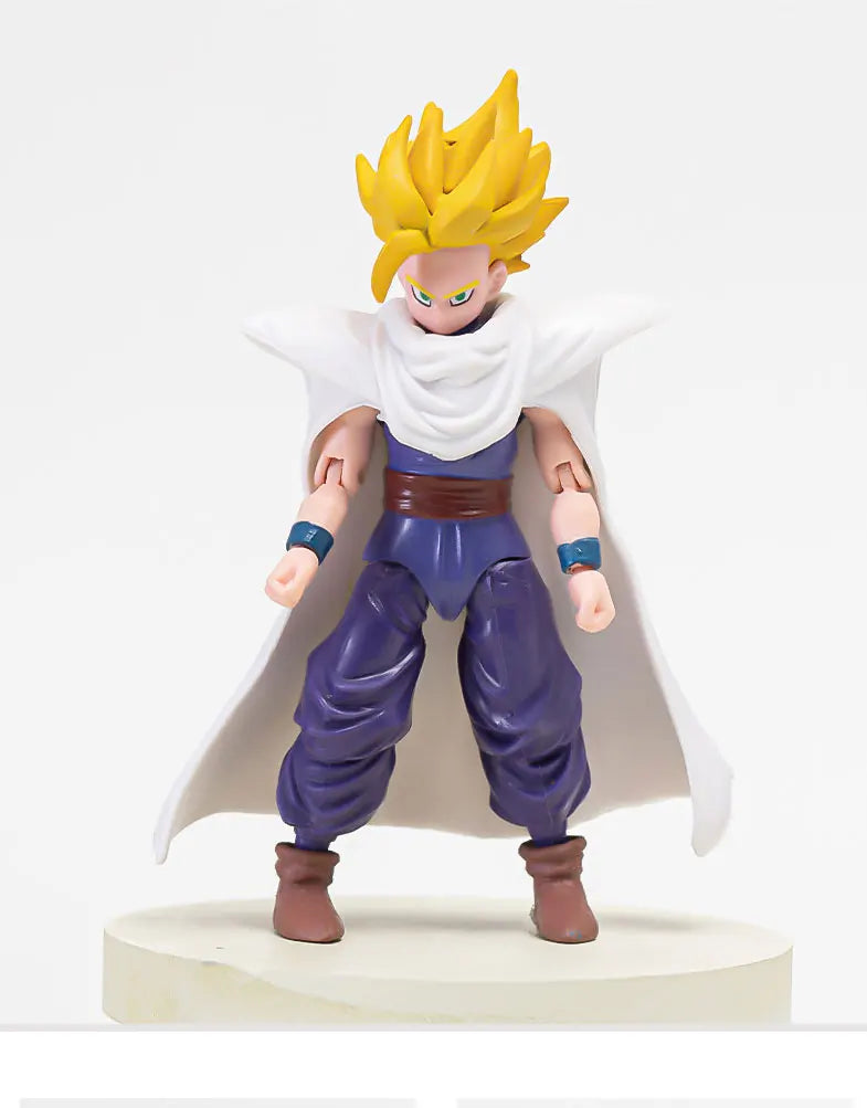 12-18CM Anime Dragon Ball Z Super Saiyajin Son Goku Broly Vegeta Anime Actionfigur Modell Geschenke Sammlerfiguren für Kinder