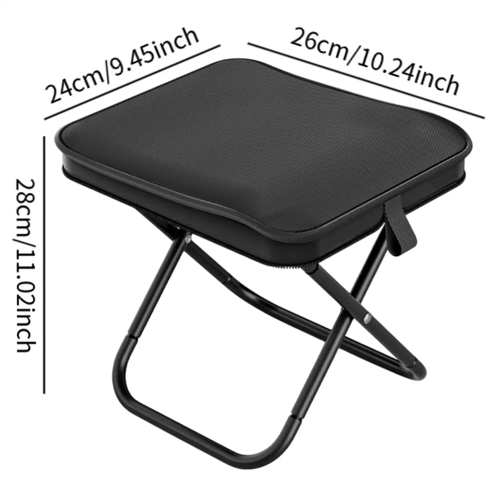 Tragbare Klapp-Angelausrüstung Leichtes Gestell aus Eisenlegierung Klappbare Outdoor Camping Picknickbank Handtasche Kompakter Robuster Hocker