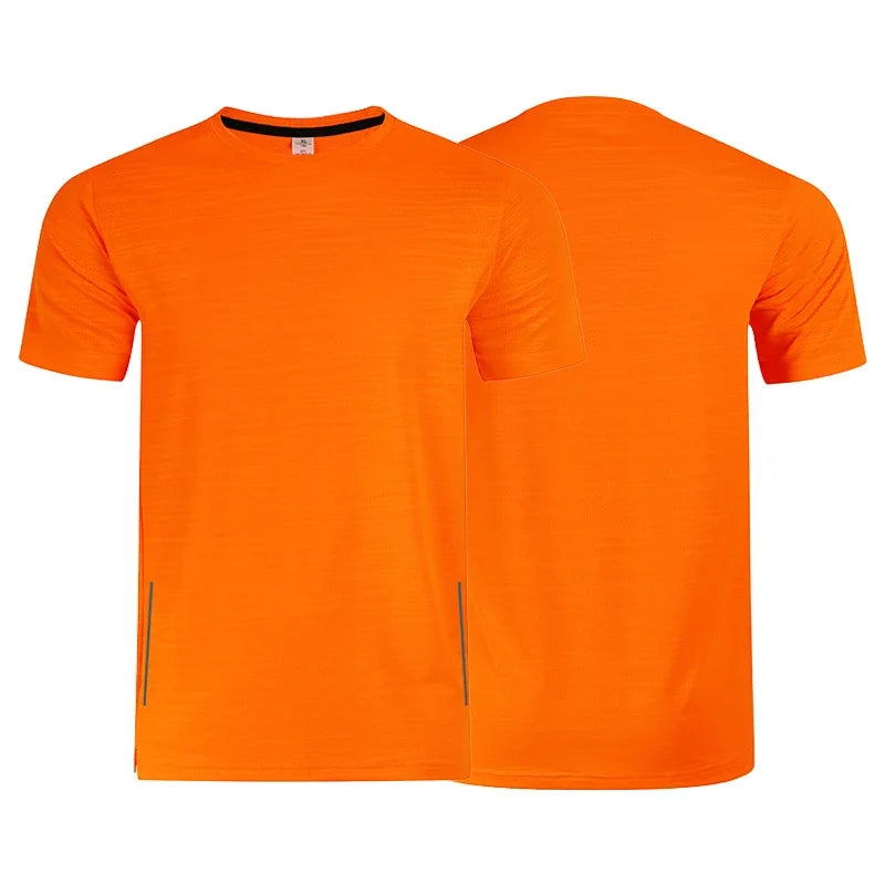 Muskel-Training Kompressions-T-Shirt Herren Laufen Dry Fit T-Shirt Uni Farbe Übergröße Gym Herren T-Shirts Sport Herren Oberteile Sweatshirt
