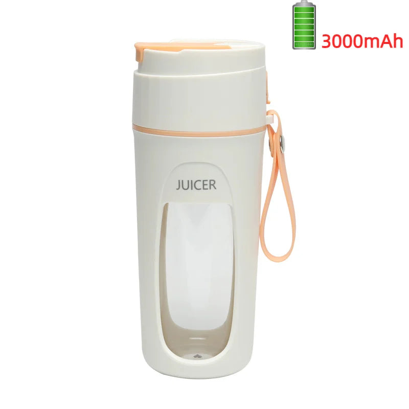 Tragbarer Entsafter Mini Elektrischer Mixer Multifunktions-Entsaftermaschine Obstmixer Extraktoren Smoothie-Mixer 8 Klingen 3000mAh