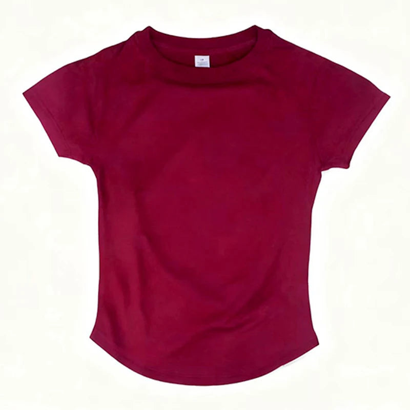 Kurzarm Gym-Top Damen Kleidung Yoga-Top Nahtloses Sportshirt Leichtes Fitness-Workout-Shirt Sport-Tops Active Wear Femme