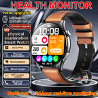 2026 Neue Smartwatch NFC EKG+PPG Blutsauerstoff Harnsäure Blutdruck Saphir Smartwatch Herren für Android iOS Smartwatch Herren