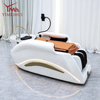Professionelles, beliebtes elektrisches Salon-Kopfwäschebett mit Kopftherapie und Dampfgerät