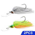 Spinner Bait 7g/9g/12g/14g/21g Angelköder Kit Set Pesca Chatter Weedless Metallblatt Gummifischkopf Haken Draht Spinnerbait
