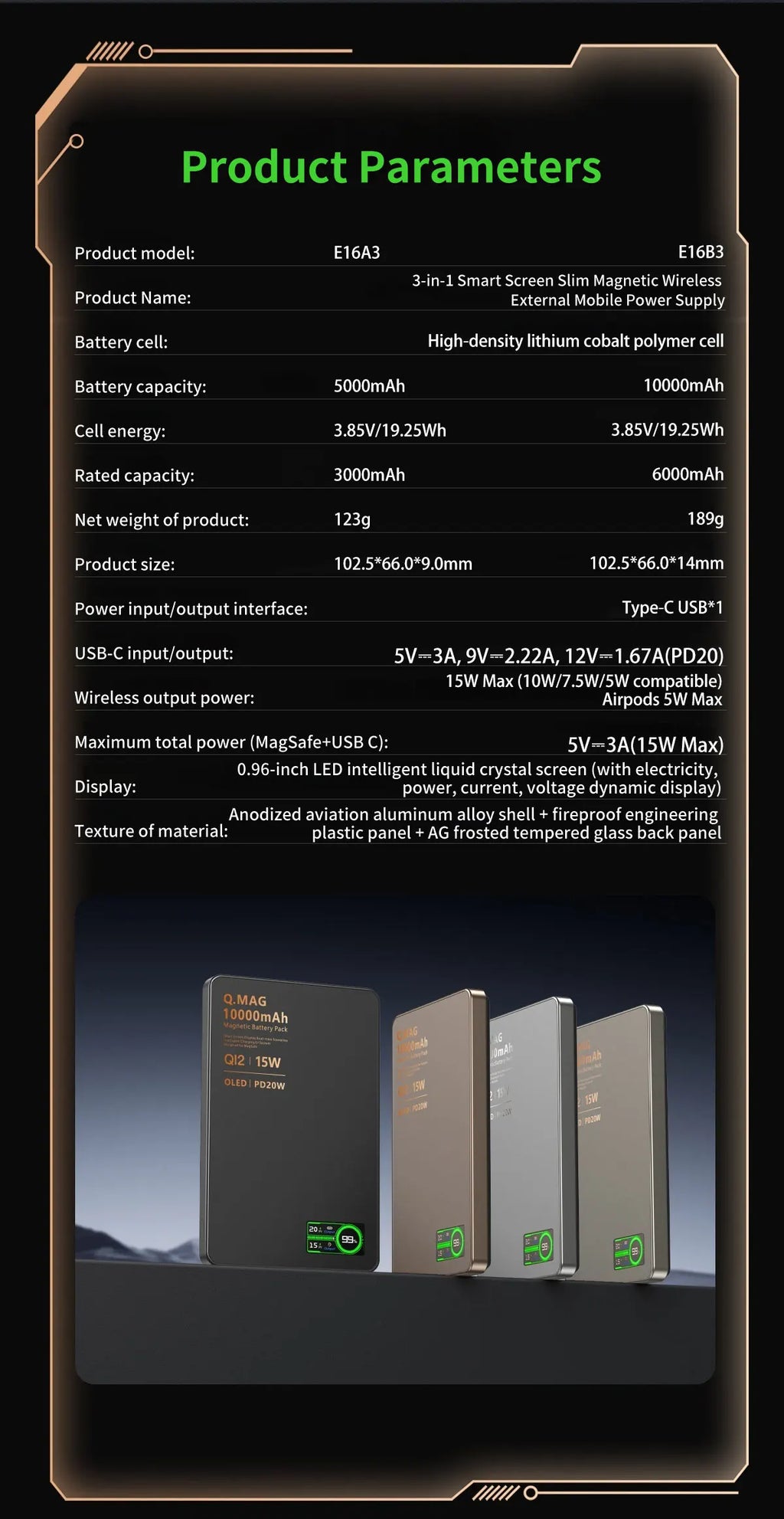 QI 2.1 Magnetische Powerbank Kabelloses Schnellladen Tragbarer externer Ersatzakku für iPhone 12-17 Pro Watch Airpods 5000/10000mAh