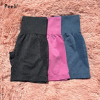 Contour Seamless Shorts for Women Yoga Shorts Push Up Booty Workout Gym Shorts Fitness High Waist Sports Short Women Clothing