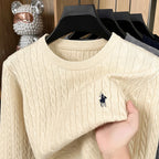 Luxus Herrenmarke Frühling Hochwertiger Strickpullover Rundhals Jacquard-Stickerei Langarm Pullover Freizeit Mode Herren C