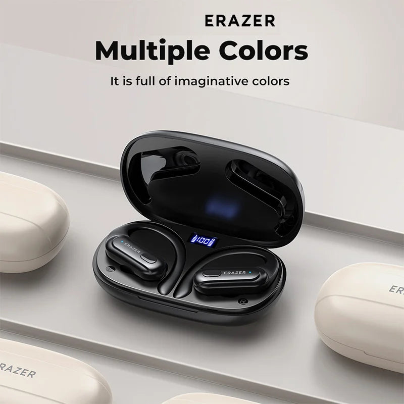 ERAZER XT60PRO Sport-Wireless-Kopfhörer Bluetooth-Ohrhörer In-Ear-Kopfhörer mit Geräuschunterdrückung und Mikrofon Ohrbügel